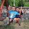 Stfan and Gosti becoming friends on the swing