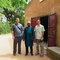 Myself (left) and Jeremy Beebout (right), a Reformed Church of America mission worker in Niger, at the Guecheme Bible School, with Rev. Tsahirou, in front of the school’s chapel.  