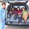 Cleo Loza, Miguelina Flores, and Chenoa Stock, the Technical Team of UMAVIDA, traveling in style 