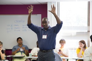 Alonzo Johnson, PC(USA) mission associate for the Presbyterian Peacemaking Program, speaks on collaborative peacemaking at Big Tent 2015.