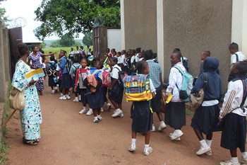 When the students at Dipa Dia Nzambi were asked how the all-girls’ school differs from the school they previously attended, they said, “It is quieter and calmer [without boys].”