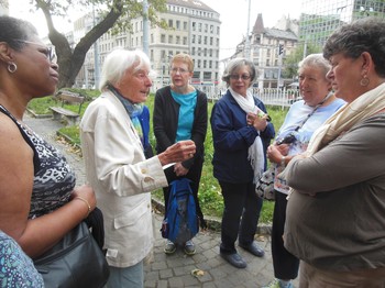 The 2014 Presbyterian Women's group begins its tour of historic Geneva, a site renowned for its role in the Protestant Reformation.