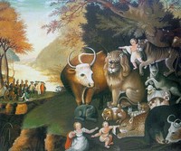 painting of peaceable kingdom by edward hicks