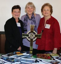 Presbyterian Women Laura St. Clair, Jan Boydstun and Kathy Randall with Spanish Bible studies