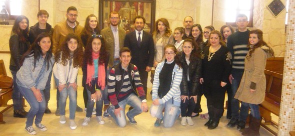 Aleppo debate club with minister