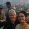 Bernie and Farsijana at a floating market in Kalimantan