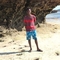 Son Justin at the Kenyan Coast in July.