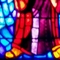 Jesus' feet – stained glass window