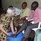  Rhiannon Lloyd washes the feet of her African sisters and brothers
