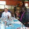 Rev. Peter Lual (R) tells Rev. Michael Weller how he turned away soldiers at the church compound in Malakal: “There are no enemies here—only friends”