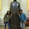 Sara Imani and Justin at the bust of MLK Jr. in the Capital Building