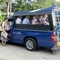 Ms. Chonchineepan Ajarayangkun prepares to take the New Wilmington team out in a song taew, a small converted pickup truck that serves as local transportation
