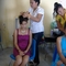 The 'quinceañera" got their hair done at the beauty workshop in Lucio Blanco.