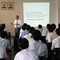 Simon at a special lecture for graduate students at Pyongyang University of Science and Technology