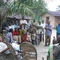 Bob and Pastor Mboyamba talk to students at Bulape's pastoral institute and their families 