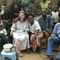 Pastor Kuete, Kristi, Naomi Kuete, and Pastor Mboyamba, enjoying fellowship on one of our village visits.