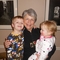 Grandma Carolyn with grandchildren in U.S. 