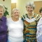 Left to rt. Audrey Swanson, Myra Stickle, Carolyn Weber, MaryJo Dennis at 1st PC-Galesburg mission interp