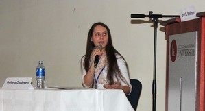 Tvistana Chudovets at the LCC academic conference.