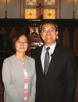 Rev. Jason Ku, pastor of First Presbyterian Church, Holden, Missouri, with his wife, Dongsook “Deborah” Ku.