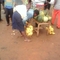 Uwanaruya Clementine selling bananas in the market