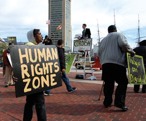 United Workers demand an end to poverty