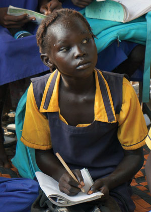 School girl in Sudan
